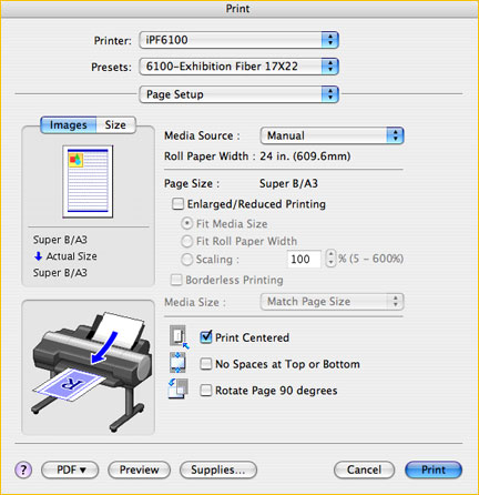 Canon imageprograf ipf6100 free driver download for mac